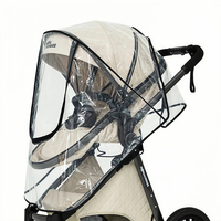 Housse de pluie universelle pour poussette, imperméable, transparente, anti-poussière, coupe-vent, respirante, protection pour poussette de bébé
