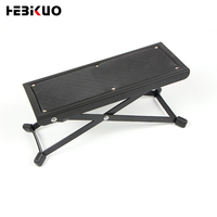 Pédale de guitare en caoutchouc et fer personnalisée J-46 HEBIKUO, noire, pliable, portable, accessoires pour instruments à cordes, vente en gros d'usine