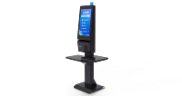 Kios layanan mandiri Terminal Android POS 21.5 inci dengan pembaca kode batang UNTUK RESTORAN fungsi SDK pemesanan mandiri