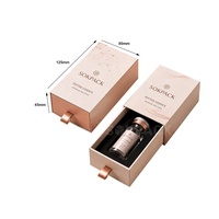 Caja de Cartón Ecológica Personalizada con Cajón Deslizable Rígido para Esencia de Péptidos, con Inserto para Vial, para Suero, Ampolla, Cuidado de la Piel, Regalo
