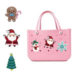 Accesorios para Bolsos de Playa con Diseño de Dibujos Animados Navideños, Personalizables con Logotipo, Decoración Desmontable DIY, Venta al Por Mayor - Product Image 1