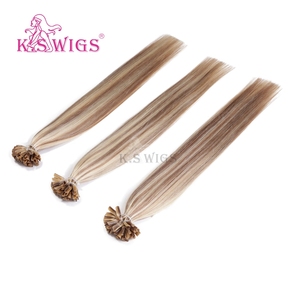 Vente en gros de cheveux Remy chinois 100% naturels, U-TIP, cuticules alignées, vierges, double épaisseur, doux, sans perte, couleurs mélangées, cheveux raides naturels. - Product Image 1