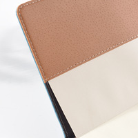 Cahier Agenda en cuir PU avec logo personnalisé 125 feuilles taille A5 imprimé style agenda planificateur couverture rigide Journal papeterie épaisse