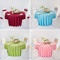 Nappe ronde de 120 pouces et 132 pouces, motifs personnalisés, grande taille, vert sauge, pour restaurant, événements, mariage et fête