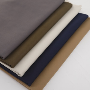 Carbon washed stretch cotton twill yarn card <b>fabric</b> 40*21 <b>medium</b> elasticity woven khaki workwear cloth ready stock* - Product Image 1