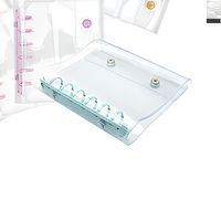 Protège-cahier A6 transparent en PVC à 6 anneaux avec bouton-pression, rechargeable, pour agenda et feuilles mobiles