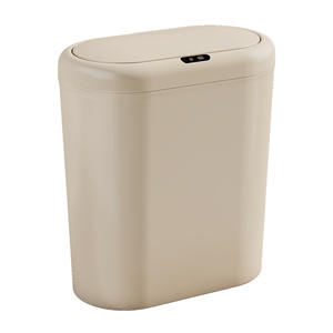 Poubelle intelligente à capteur, ronde, capacité 12L+, ouverture automatique, design étroit, pour cuisine et salle de bain - Product Image 2