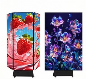 Afficheur LED pliable d'intérieur GOB P1.538, écran LED 1280x1920mm, panneau LED en aluminium moulé sous pression, écran publicitaire - Product Image 1