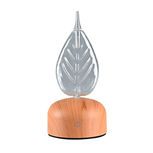 Diffusore di Aromi Premium per la Casa, in Legno Naturale e Vetro, USB, Elettrico, Nebulizzatore con Illuminazione LED e Funzione Timer, Senza Acqua - Product Image 1