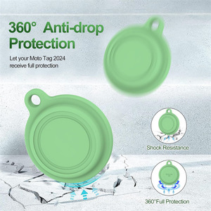 Custodia Protettiva Impermeabile in Silicone Personalizzata per Localizzatore GPS, Collare per Cani, con Portachiavi - Product Image 3