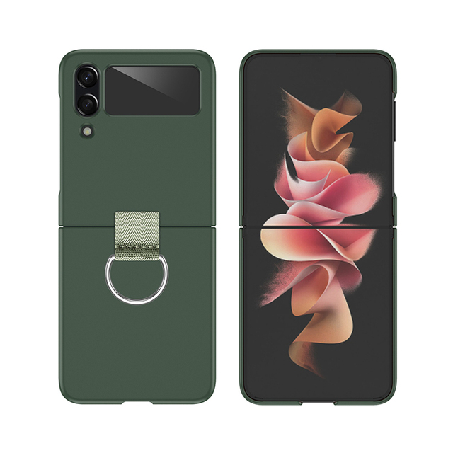 New Arrival Shockproof Ring Back Case Z Flip 4 PC Protective Cover for Galaxy Z Flip 3 4 5 for Samsung Zflip5 Case