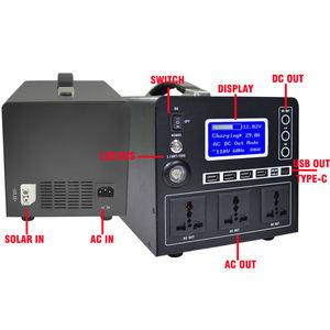 สถานีพลังงานแสงอาทิตย์ลิเธียมแบบพกพา 1000w เครื่องกำเนิดไฟฟ้าพลังงานแสงอาทิตย์พร้อมแผงโซลาร์เซลล์แบบยืดหยุ่น YF-2000W สถานีพลังงานแบบพกพา 1000w - Product Image 5