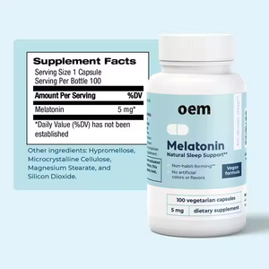 Hiệu suất cao cấp thực phẩm Melatonin viên nang cho giấc ngủ & thư giãn trực tiếp từ nhà máy chế độ ăn uống bổ sung - Product Image 3