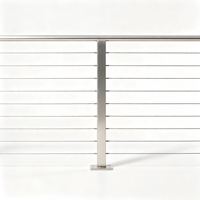 Système de câbles de sécurité en acier inoxydable 304/316 pour balustrade latérale de balcon, anti-corrosion, pour villas et centres commerciaux, usine chinoise
