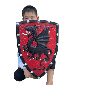 Espada y Escudo de Estilo Medieval, Seguros y Ligeros, Unisex, para Niños, Guerrero Dragón, Juegos en Interiores y Exteriores, Representaciones Escolares, Juguete - Product Image 2
