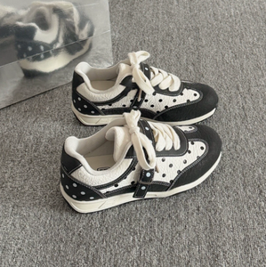 <span class=keywords><strong>Scarpe</strong></span> da ginnastica <span class=keywords><strong>bianche</strong></span> testurizzate retrò da <span class=keywords><strong>donna</strong></span>, sneakers casual basse e leggere alla moda - Product Image 4