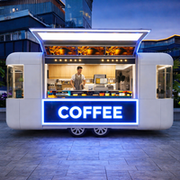 Chariot alimentaire sur mesure Austar 2026 en acier inoxydable, aluminium et fibre de verre, résistant à la rouille, pour café, barbecue, bière, crème glacée, service OEM