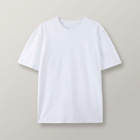 Le nouveau t-shirt respirant à col rond et manches courtes en coton peigné 200 g/m² pour hommes et femmes, avec design uni, peut être personnalisé avec un logo.