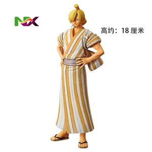 Set de Figuras de <span class=keywords><strong>Anime</strong></span> Hechas a Mano de PVC/Resina de One Piece, Wano Country, Luffy, Law, Zoro, Chopper, Nami, Robin, Brook - Product Image 4