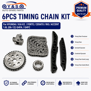 Kit Completo Catena di Distribuzione con Tenditore e Pignone Guida per G4FA G4FC 1.4L 1.6L Accent <span class=keywords><strong>Rio</strong></span> K2 Cerato 2006-2012 - Product Image 1