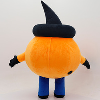 Costume de mascotte gonflable unisexe pour adulte, en forme de citrouille orange, pour fête d'Halloween