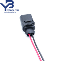 8D0973822  8D0 973 822 Konektor Sensor Otomatis 2 Pin Male Pigtail untuk VW Audi Seat & Skoda