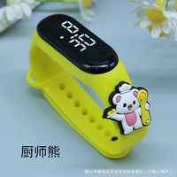 Jam Tangan Anak Grosir 2026 untuk Anak Perempuan dan Laki-laki, Desain LED Lucu Kartun Digital, Tahan Air, Hadiah