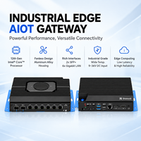 Mini PC Industriel I3 I5 12e Génération 1215U 1235U 6xIntel I226V Gigabit LAN 2*10Gbps SFP+ pour Routeur Logiciel & Passerelle de Calcul en Bord