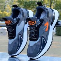 Chaussures de couple noires respirantes et confortables de haute qualité, design personnalisé, baskets pour hommes