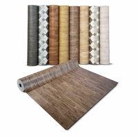 Herstellung Günstiger Wasserdichter Vinyl-Teppichboden PVC-Folienrolle Aufkleber Kunststoff-Linoleum-Rollenbodenbelag