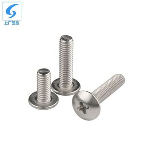 Tornillos de máquina de cabeza plana Phillips de acero inoxidable 316 de Shanghái y Guangzhou, rosca métrica estándar M4 M5 M6 para construcción - Product Image 1