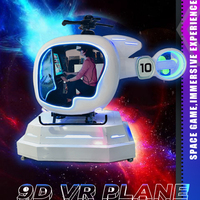 Simulateur de vol d'avion et d'hélicoptère en réalité virtuelle d'intérieur pour enfants, équipement en acier durable pour la maison, le centre commercial ou l'aéroport