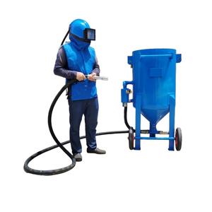 Portable Manual <b>Sandblasting</b> Pot High Cleaning for Outdoor Metal Rust Removal Burnishing Surface Treatment - Product Image 2