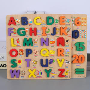 2026 Nouveau Bébé en Bois <span class=keywords><strong>Alphabet</strong></span> Numérique <span class=keywords><strong>Jeux</strong></span> de Société d'Association Éducatifs Casse-Tête de Chiffres Jouets Cadeaux pour Garçons et Filles - Product Image 5