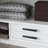 Kenop Laci Bulat Minimalis dari Paduan Seng Hitam, Gagang Furnitur untuk Lemari Kantor Modern, Lemari Rumah, dan Lemari Sepatu