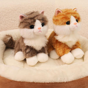 Peluche de gato Calico altamente realista-Adorable muñeco de gatito para el compañero de sueño de los niños, regalo perfecto para niñas - Product Image 3