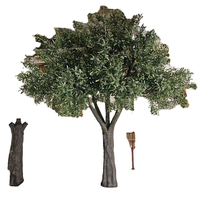 Arbre d'olivier artificiel de grande taille, sur mesure, aspect naturel, installation facile, pot décoratif, soie verte, pour remise de diplôme, Noël