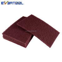 EVERTOOL Feuille abrasive non tissée marron, tampon de ponçage manuel en toile pour l'industrie automobile, pour la préparation des surfaces métalliques avant la peinture