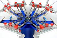Machine de sérigraphie automatique avec 6 couleurs et 6 stations, bon prix