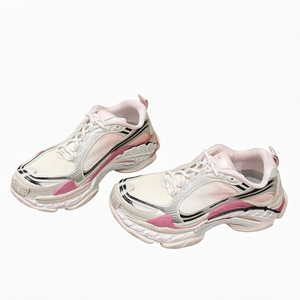 รองเท้าผ้าใบแบบสวมใส่ได้ทั้งชายและหญิง รุ่น Chunky Dad Sneakers น้ำหนักเบา ระบายอากาศได้ดี แบบผูกเชือก หัวมน เหมาะสำหรับวิ่งและเดิน - Product Image 1