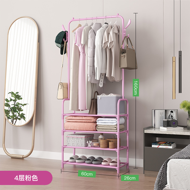 Zapatero y perchero para sombreros AM, 4 niveles, 60 cm, rosa -- Compra de propiedad