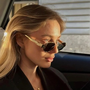 Lunettes de soleil ovales unisexes haut de gamme <span class=keywords><strong>Arc</strong></span> de Triomphe, style européen et américain, protection UV400, monture intégrale en métal, pour activités de plein air - Product Image 3