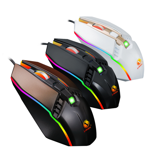 Quality Factory Price Color LED Four Gear Adjustable Wired Computer Laptop Mechanical Game Mouse