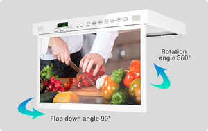 Télévision intelligente 15.6 pouces sous armoire 12V RV <span class=keywords><strong>TV</strong></span> <span class=keywords><strong>TV</strong></span> de cuisine rabattable pour camping-car - Product Image 3