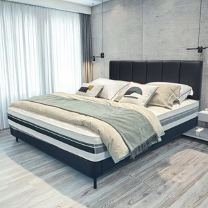<span class=keywords><strong>Letto</strong></span> <span class=keywords><strong>Matrimoniale</strong></span> Moderno in Tessuto con Testiera Sottile, Design <span class=keywords><strong>Salvaspazio</strong></span> per Piccoli Appartamenti, Seconda Camera da <span class=keywords><strong>Letto</strong></span> o Camera dei Bambini - Product Image 2