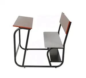 Klassen zimmer Studien bank mit Regal möbeln Ergonomie Design Doppel Holz Schreibtisch und Stuhl für Schüler