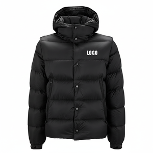 OEM personnalisé unisexe surdimensionné épais chaud hommes Baggy imperméable coton bouffant vers le bas manteau veste homme - Product Image 1