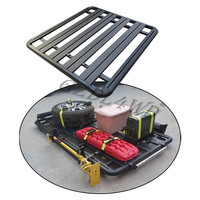 Porte-bagages universel pour toit de pick-up Land Cruiser 75/79, accessoires routiers, porte-bagages plat en aluminium, capacité de charge de plus de 100 kg, sans perçage