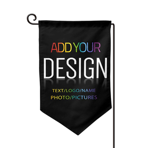 Bandera de jardín decorativa de patio de sublimación de alta calidad 100% poliéster diseño personalizado 12 "x 18 banderas de jardín en blanco - Product Image 5