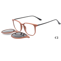 Montures optiques de haute qualité 2 en 1, polarisées TAC avec protection anti-lumière bleue, monture en métal Ultem, clip magnétique pour lunettes